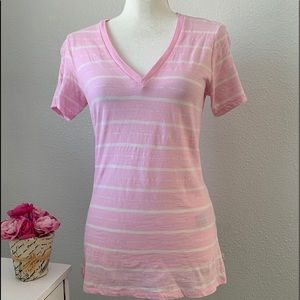 Levi’s Striped V Neck Tee